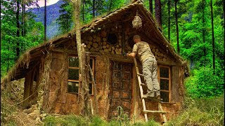 Building a Forest House in 30 DAYS  From Zero to Complete in [upl. by Brennen]