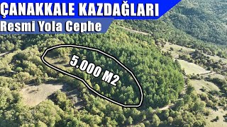 1339 Çanakkale Kaz Dağlarında Suyu ve Resmi Yolu Olan 5000 m2 Muhteşem Tarla [upl. by Ahtnicaj]