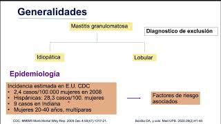 Mastitis granulomatosa  posgrado Infectología UNAL [upl. by Aliled516]