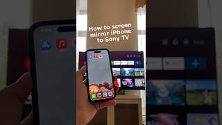 How to Screen Mirror iPhone to Sony TV [upl. by Ansev]