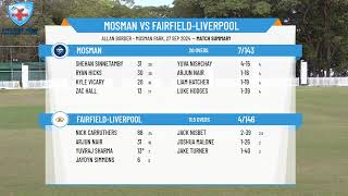 Mosman v FairfieldLiverpool [upl. by Emmalynne]