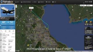 Flightradar24 Argentina Vuelo AeroparqueTucumán [upl. by Leyes]