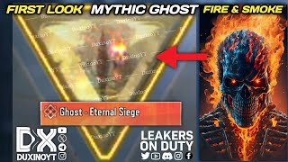 NEW 🤯 MYTHIC GHOST ETERNAL SIEGE CHARACTER SKIN CONFIRM FIRST LOOK IN GAME LEAKS COD MOBILE 2024 [upl. by Hgiellek]