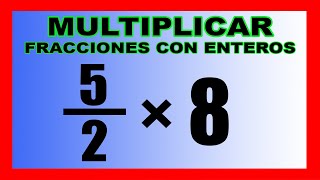 ✅👉Multiplicacion de Fracciones con Enteros [upl. by Veta920]