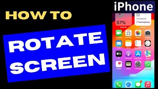 Rotate Screen through Assistive Touch on iPhone [upl. by Vallery]