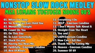 NONSTOP SLOW ROCK MEDLEY 2024 ️️🎻️ EMERSON CONDINO COLLECTION 2024 ️✨ MGA LUMANG TUGTUGIN [upl. by Madelin924]