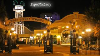 Walt Disney Studios Park Nighttime Entrance Loop [upl. by Airetnohs501]