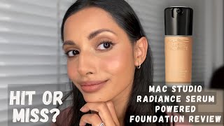 MAC STUDIO RADIANCE SERUM POWERED FOUNDATION REVIEW  I’M BACK  MediumBrownOlive Skin Tones [upl. by Ttemme718]