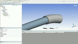 Ansys Nonlinear Analysis Tutorial 01  Pipe Bending [upl. by Ielerol]