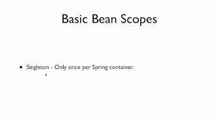 Spring Tutorial 11  Understanding Bean Scopes [upl. by Mose]