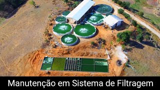 PISCICULTURA 497 COMO FAZER MANUTENÇÃO DO SISTEMA DE FILTRAGEM NO RAS [upl. by Branen862]