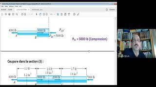 Exercices RDM I Torseur de Cohésion Méthode des coupures Traction et Compression simples Part 1 [upl. by Torry798]
