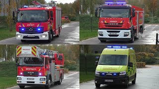 PRIMEUR Pompiers et Ambulance en urgence vers interventions à Sambreville [upl. by Graham]