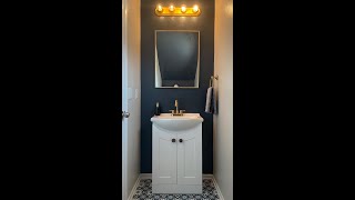 ✨ Powder Room DIY Makeover ✨ [upl. by Fanni]