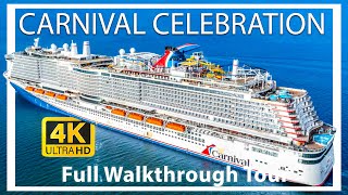 Carnival Celebration  Full Walkthrough Cruise Ship Tour 2024  Roller Coaster amp Water Park   2024 [upl. by Octavla]