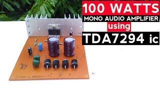 DIY Simple 100W amplifier [upl. by Ikeda177]