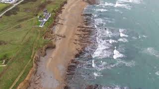 Widemouth Bay Aerial Footage [upl. by Akiv]