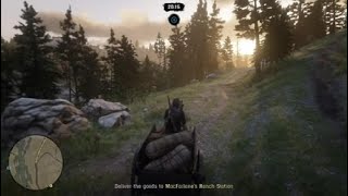 Delivering goods for Cripps  ChillampFunny RDR2 Online [upl. by Illib]