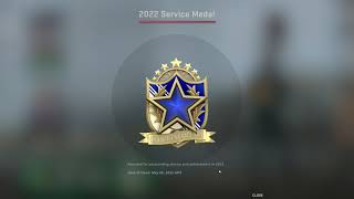 CSGO 2022 Service Medal Level 3 Upgrade [upl. by Adnolat]