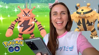 SHINY ELECTABUZZ COMMUNITY DAY Pokémon GO [upl. by Aicelav]