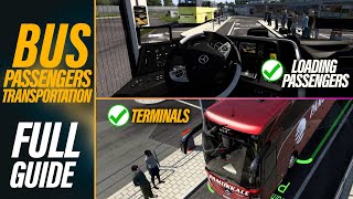 How to Install Bus Passengers Bus Terminals and Buses in ETS2  Crash fixed full indepth guide [upl. by Norrek]