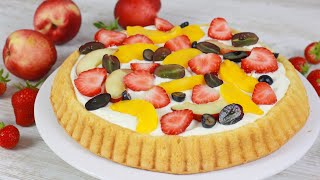 Obstkuchen mit Joghurtcreme  Sommerlich und fruchtig [upl. by Moses]