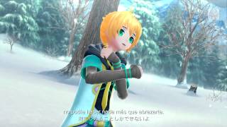 Kagamine Len soundless voice Project Diva F2nd Sub español  romaji [upl. by Attiuqahs]