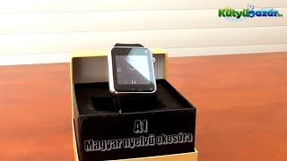 A1 Magyar nyelvű bluetooth okosóra [upl. by Onej391]