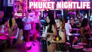 Patong Beach Nightlife  Phuket Nightlife  Thailand  Thai girls  Bangla walking street nightlife [upl. by Nevarc448]