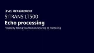 Understand echo processing using SITRANS LT500 level measurement controller [upl. by Prudi]