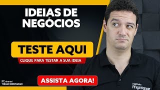 Ideias de Negócios TESTE a sua IDEIA de negócios AQUI em menos de 4 minutos [upl. by Ehman]