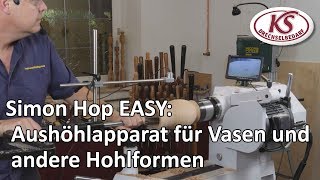 Perfekte Hohlformen drechseln mit dem Simon Hope Aushöhlapparat  mit Untertitel [upl. by Edette]