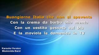 LItaliano  base Karaoke  Toto Cutugno BluMovida Band [upl. by Leugim]