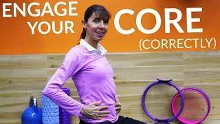 How to Engage Your Core Abdominal Muscles in 3 Easy Steps Physical Therapy Guide [upl. by Ecnedurp]