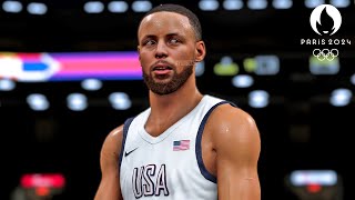 Steph Curry Saves America  NBA 2K25 Olympics Mode  USA vs Serbia  Ultra Realistic Gameplay [upl. by Ahsuas809]