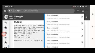 Nmap Fast Scan amp Command Line  WiFi Pineapple Mark VII [upl. by Trawets]