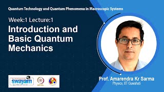 Lec 1 Introduction and Basic Quantum Mechanics [upl. by Irami]