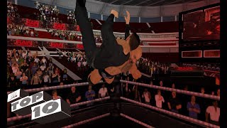 Top 10 Extreme Rock Bottoms  The Rock  WR3D [upl. by Ynnhoj217]