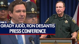 Grady Judd Ron DeSantis press conference [upl. by Nivle]