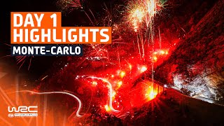 Day 1 Highlights  WRC Rallye MonteCarlo 2024 [upl. by Enriqueta]