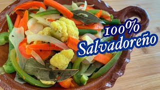 COMO HACER EL ESCABECHE SALVADOREÑO  receta típica [upl. by Ydoc880]