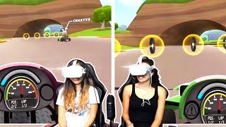 MARIO KART LIKE VR GAME ON OCULUS GO  VR Karts Sprint Multiplayer Gameplay [upl. by Farr]