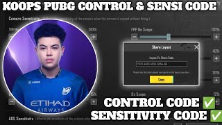 2024 KOOPS PUBG SENSITIVITY CODE 33 KOOPS PUBG CONTROL CODE 33 4 FINGER LAYOUT CONTROL ZONE [upl. by Haela703]