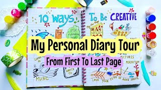 How to fill a Personal Diary from last to first page 😍 journalideas diaryideas [upl. by Oicaro]