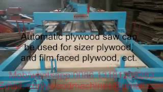 Automatic plywood saw DD saw Plywood double sizer [upl. by Rehotsirhc66]