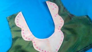 easy blouse design cutting and stitching at home [upl. by Eedak950]