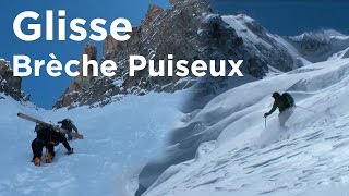 Brèche Puiseux Grandes Jorasses Chamonix Mont Blanc ski de randonnée montagne alpinisme [upl. by Nelram]