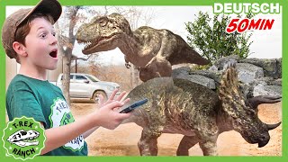 Dinosaurier ziehen nach Kalifornien Teil 3  TRex Ranch  Dinosaurier für Kinder [upl. by Silirama]