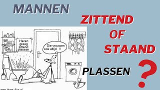 Moeten MANNEN nou ZITTEND of STAAND plassen [upl. by Lipson]