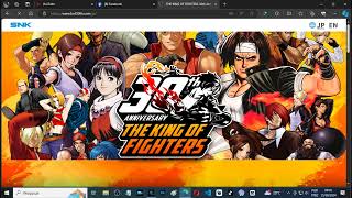 Site KOF30th The King of Fighters 30º Aniversário Inglês e japonês [upl. by Girardo139]